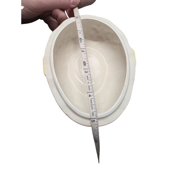 Two Ceramic Easter Egg & Bunny Shaped Trinket Box - Picture 8 of 8